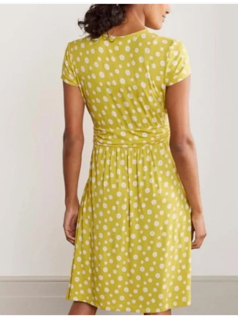 Boden Lola Daisy Print Wrap Jersey Dress - Picture 3 of 12
